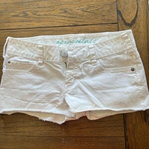 Aeropostale Women's White Denim Shorts